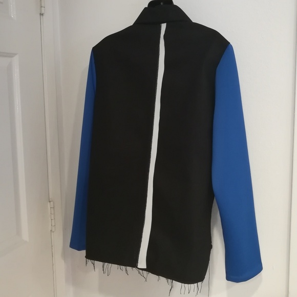 No Label Unisex Contrast Cottom Twill Jacket Sz S - Picture 4 of 6